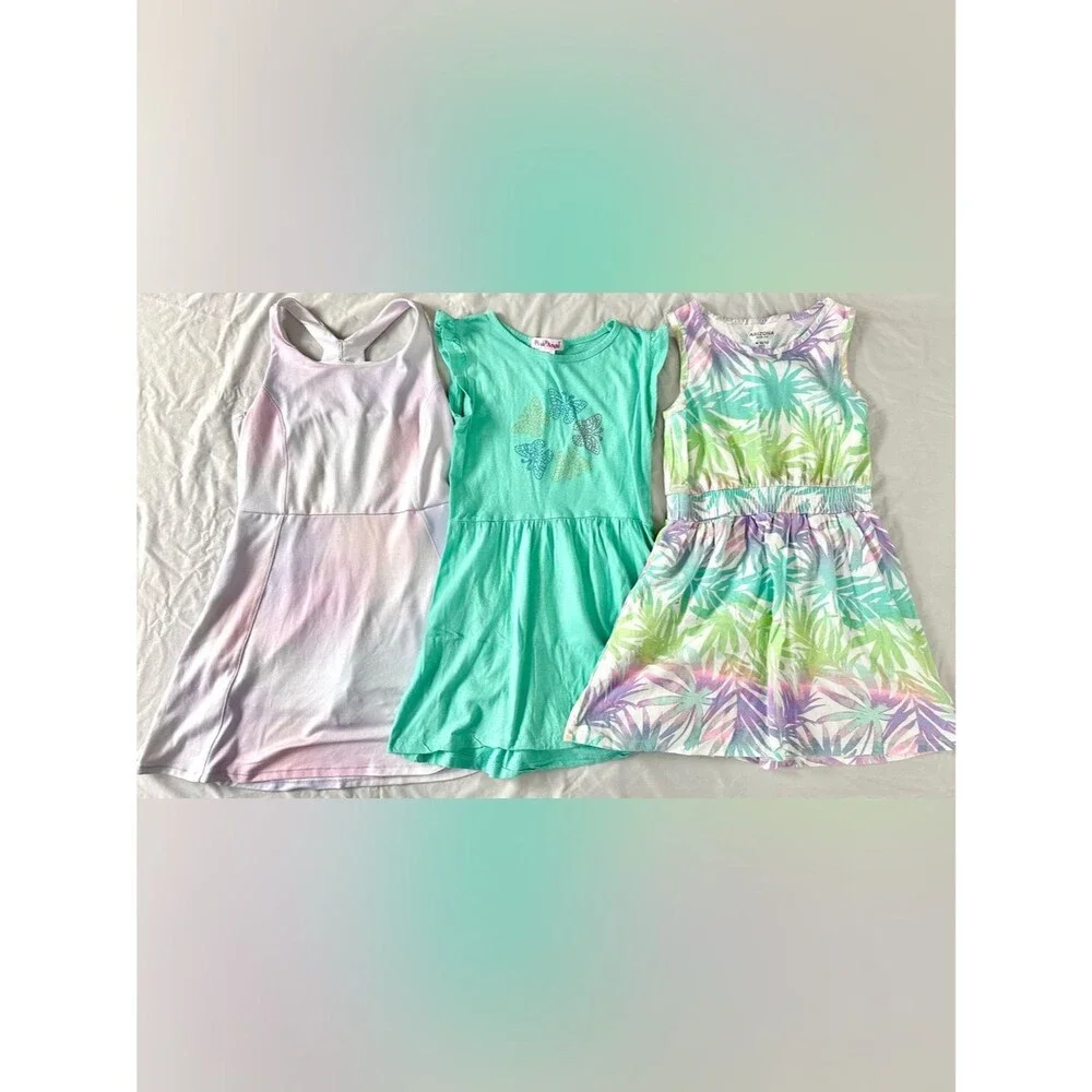 Girls Dress Lot Size 10/12 All in Motion Pink Angel Arizona Co Summer Spring